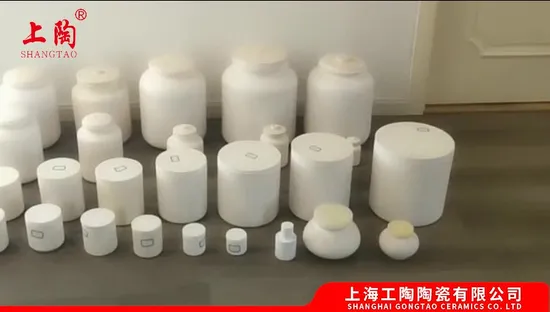 2021 Shangtao 95% Alumina Ball Mill with Screw Cap